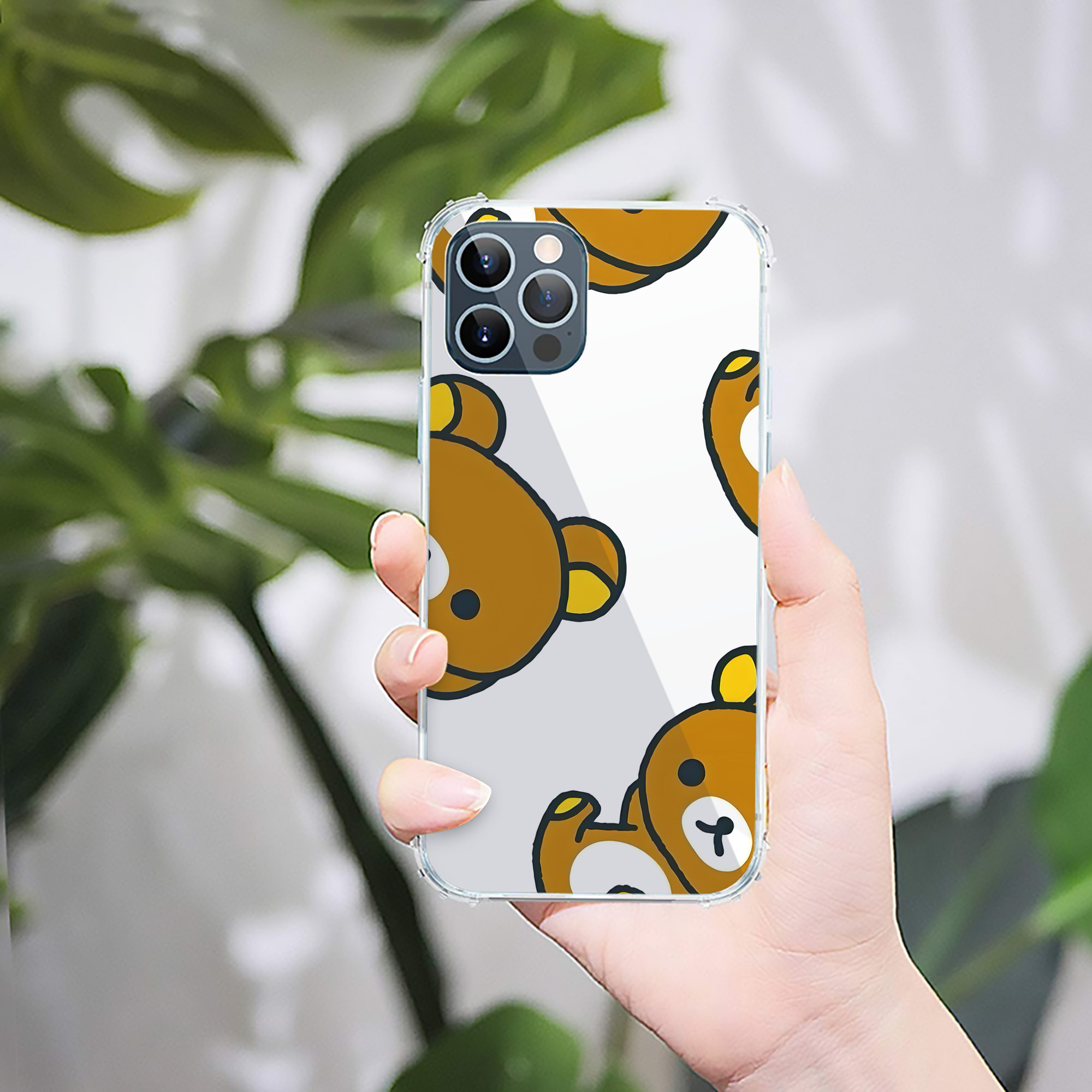 （画像用） リラックマ リラックマ キイロイトリ Rilakkuma Korilakkuma Kiiroitori 【iPhone 12シリーズ対応】透明スマホケース（クリアソフトケース）